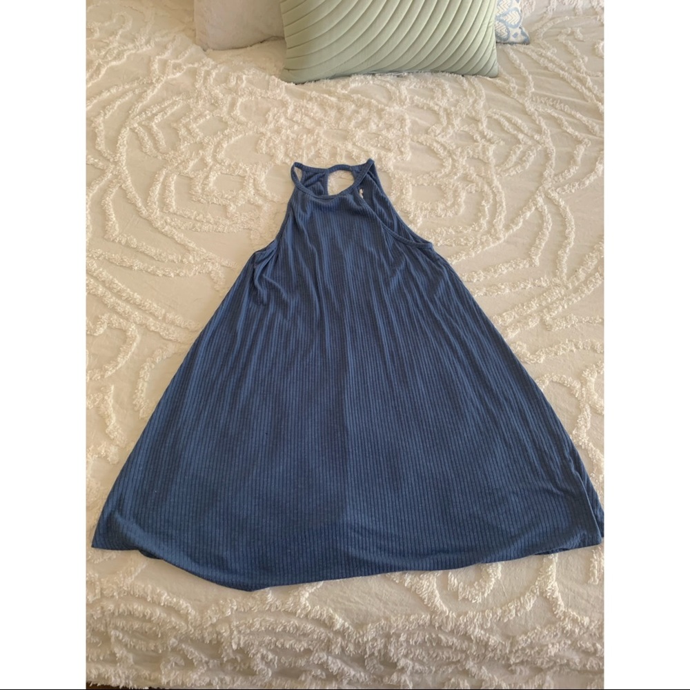 High neck flowy dress
